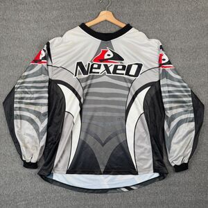 Nexeo Vivid‎ Motocross Racing Jersey Men's 2XL Black Outdoors Grunge Skate Y2K
